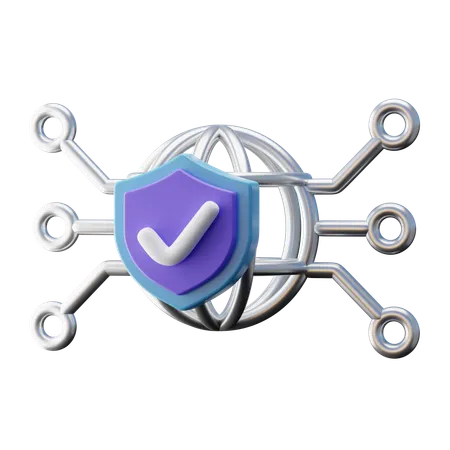 Cybersicherheitsversicherung  3D Icon