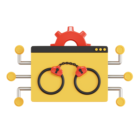 Cybercrime  3D Icon