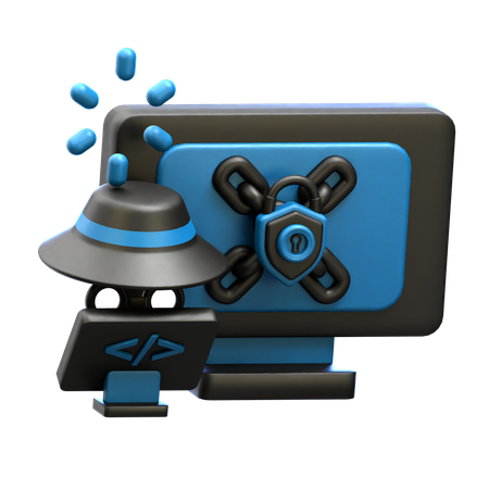 Cybercrime  3D Icon