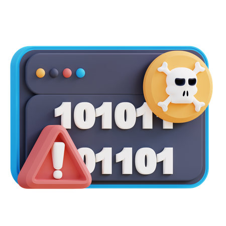 Cybercrime Alert  3D Icon