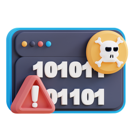 Cybercrime Alert  3D Icon