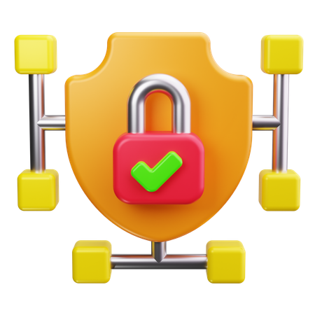 La cyber-sécurité  3D Icon