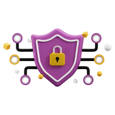 Cybersecurity  3D Icon