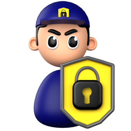 Cybersecurity  3D Icon