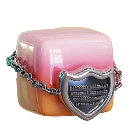 Cybersecurity Data Lock  3D Icon