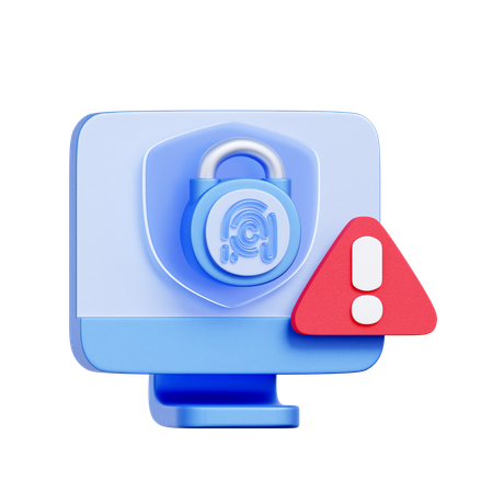 Cybersecurity Threat  3D Icon