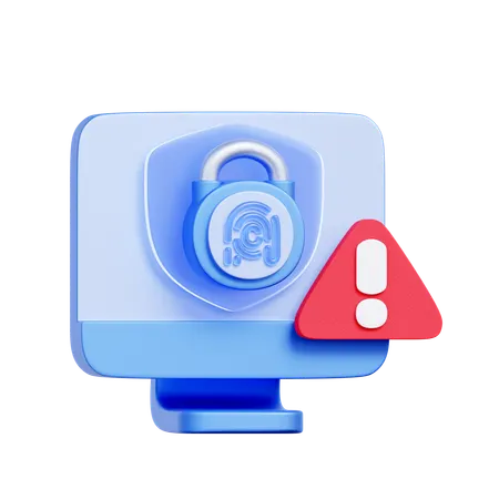 Cybersecurity Threat  3D Icon