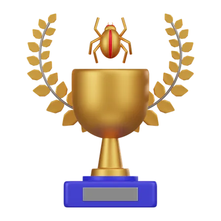 Cybersecurity Trophy  3D Icon