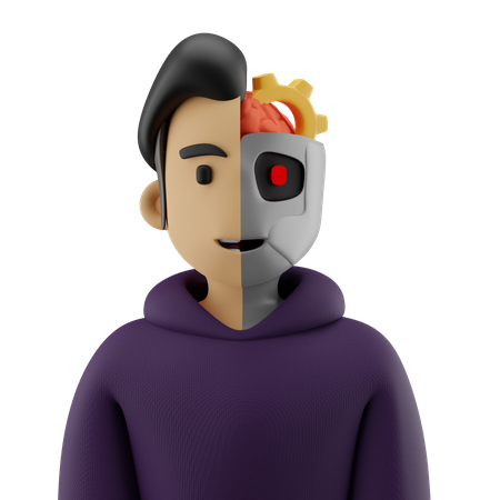 Cyborg  3D Icon