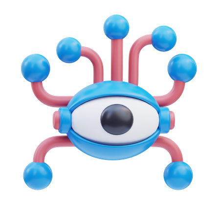 Cyborg Eye  3D Icon