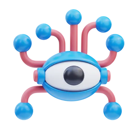 Cyborg Eye  3D Icon