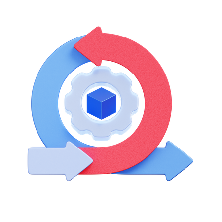 Cycle de développement agile  3D Icon