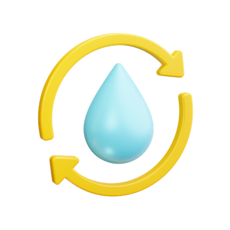 Cycle de l'eau  3D Icon