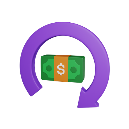 Cycle du dollar  3D Icon