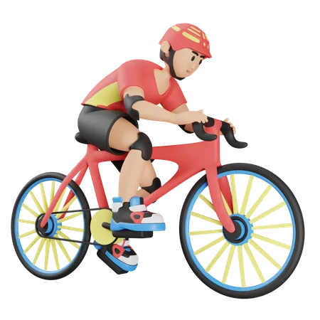 Cycling  3D Illustration