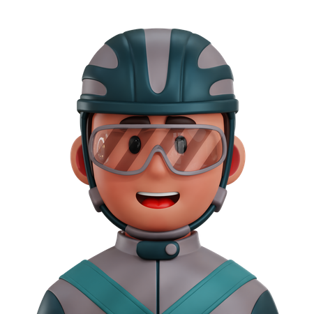 Cycling Player  3D Icon