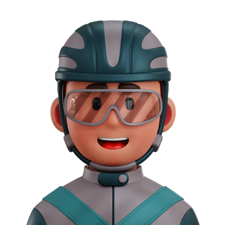Cycling Player  3D Icon