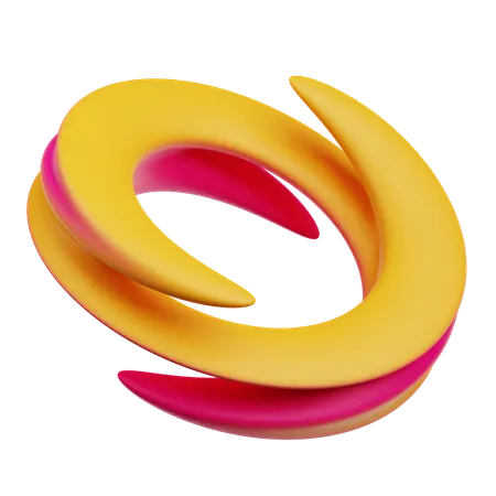 Cyclone Abstract Abstract Shape  3D Icon