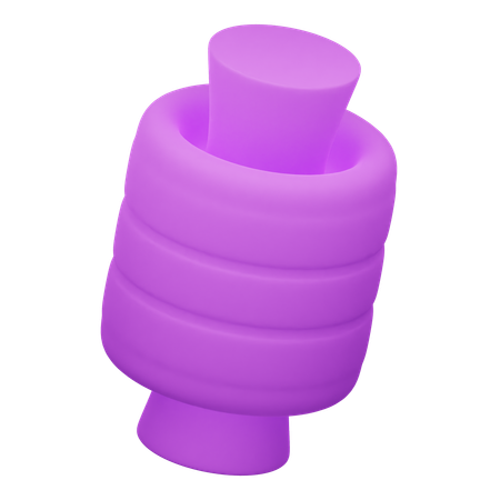 Cylinder Abstract Shape  3D Icon