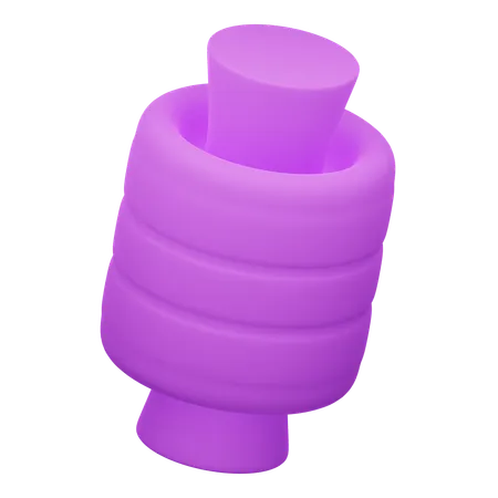 Cylinder Abstract Shape  3D Icon