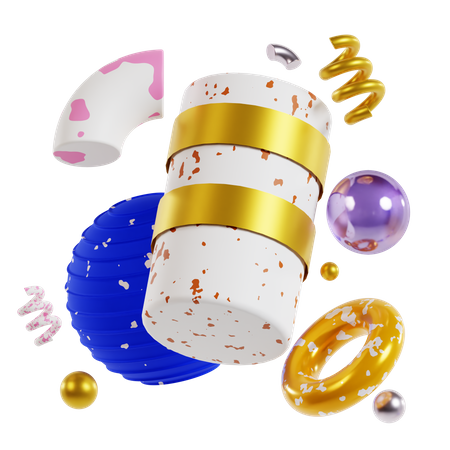 Cylinder Abstract Shapes  3D Icon