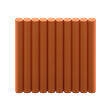 Cylinder Array  3D Icon