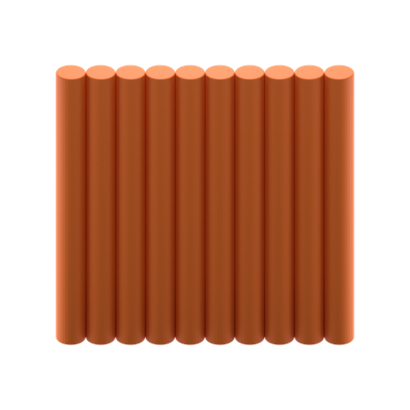 Cylinder Array  3D Icon