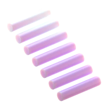 Cylinder Array Group  3D Icon