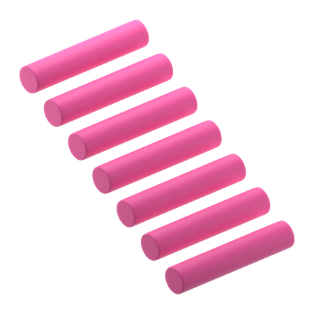 Cylinder Array Group  3D Icon