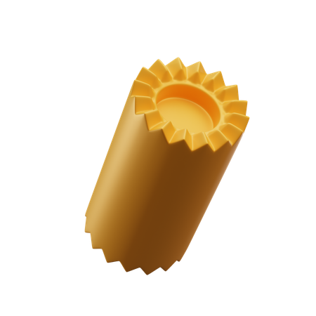 Cylinder Flower  3D Icon
