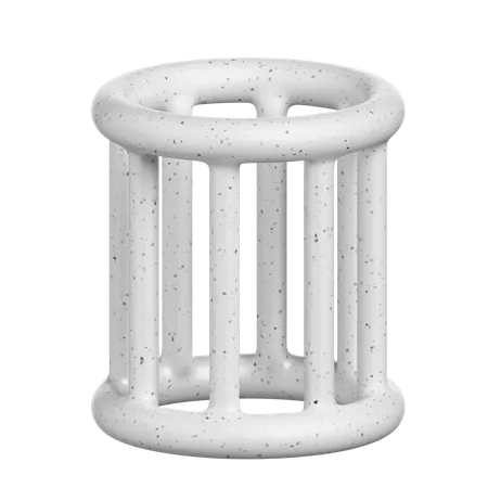 Cylinder Frame Shape  3D Icon