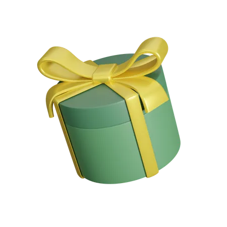 Cylinder Gift Box  3D Icon