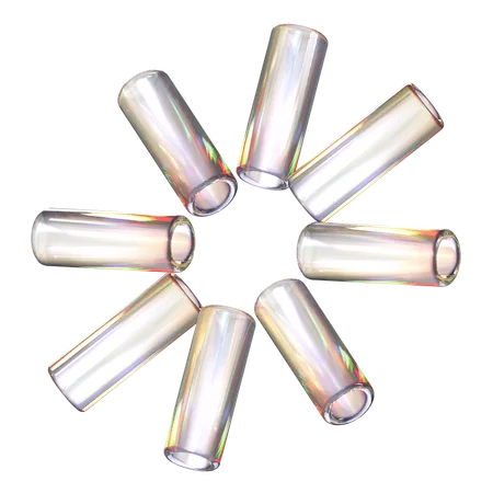 Cylinder Glass  3D Icon