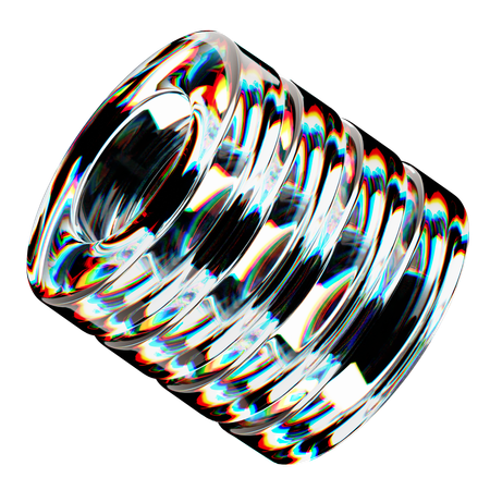 Cylinder Glass  3D Icon