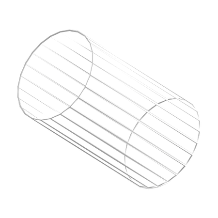 Cylinder hollow  3D Icon