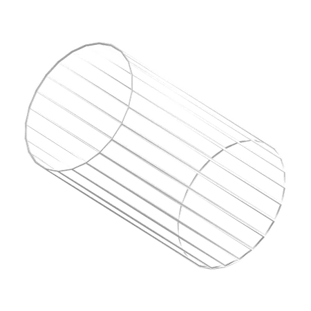 Cylinder hollow  3D Icon