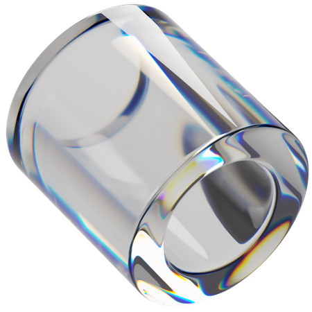 Cylinder Hollow  3D Icon