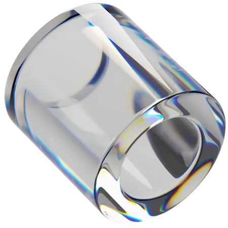 Cylinder Hollow  3D Icon