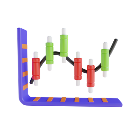 Cylinder Plot Chart  3D Icon