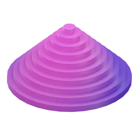 Cylinder pyramid  3D Icon