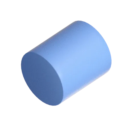 Cylinder Shape Illustration In 3 D Design 3D Icon