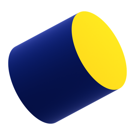 Cylinder Shape  3D Icon