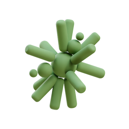 Cylinder Sphere Fan  3D Icon