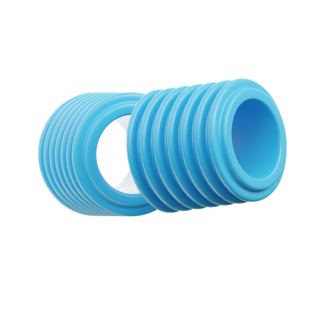 Cylinder Spring  3D Icon
