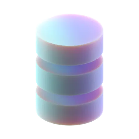Cylinder Stack  3D Icon
