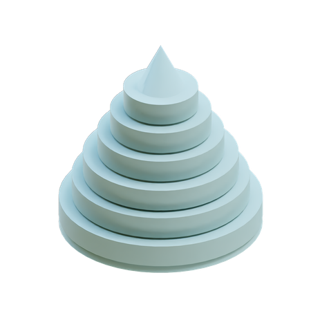 Cylinder Tower  3D Icon
