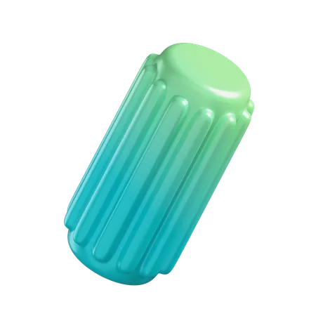 Cylinder With Pattern  3D Icon