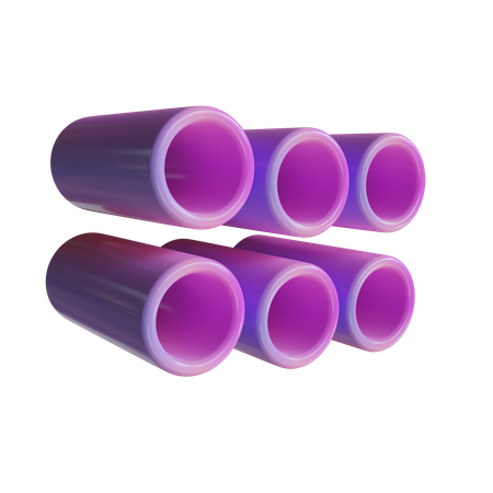 Cylinders  3D Icon