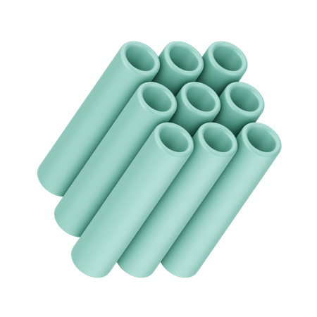 Cylinders Shape  3D Icon