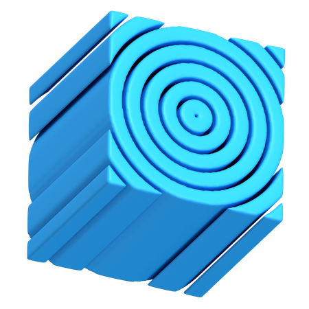 Cylindre abstrait  3D Icon